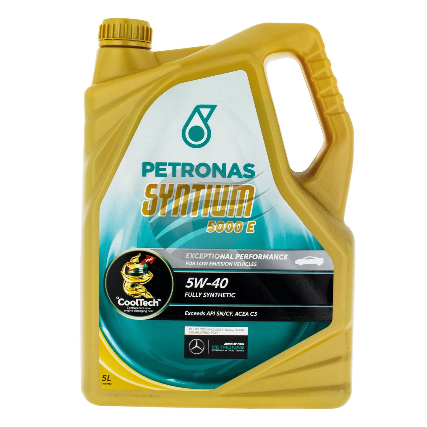 Image of 5 Ltr 5W-40 SYNTIUM 5000 E C3 SN ENGINE OIL BOTTLE