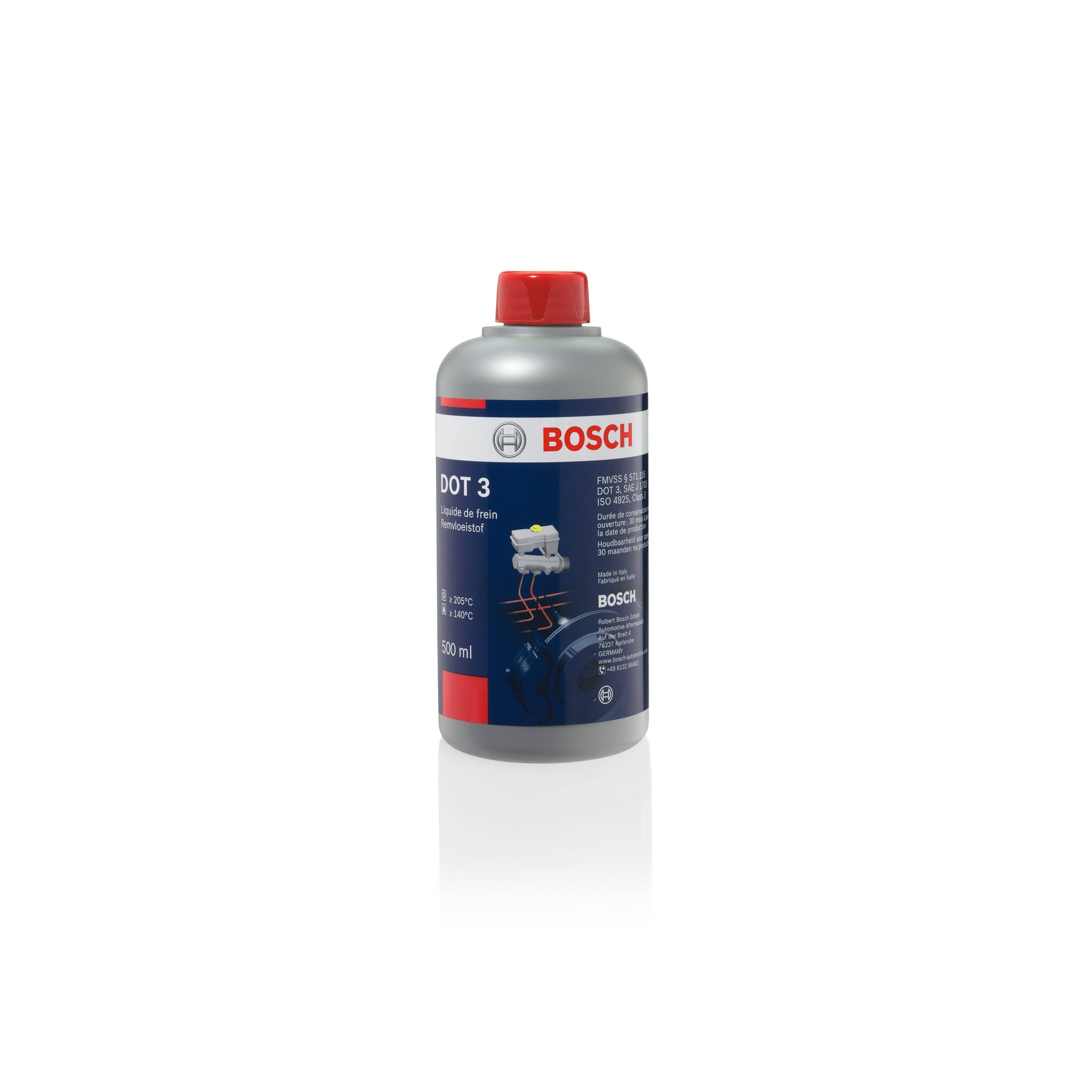 Image of BOSCH BRAKE FLUID AMBER DOT 3 500ML
