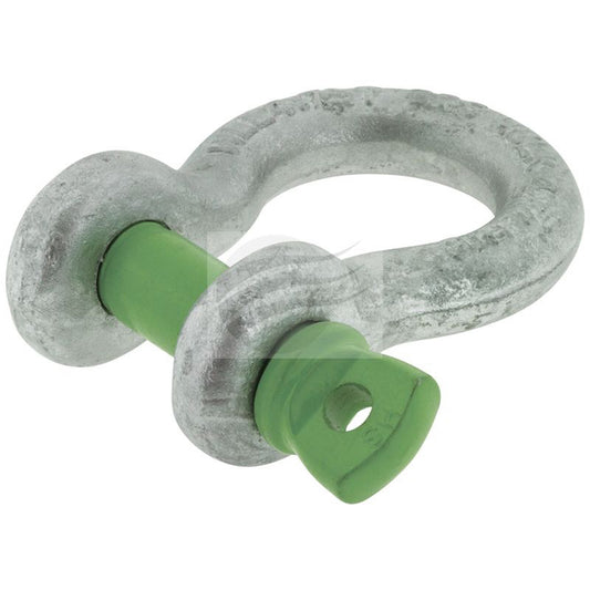 Image of HULK BOW SHACKLE 4750kg GALVINISED BODY DIA 19mm PIN DIA 22mm