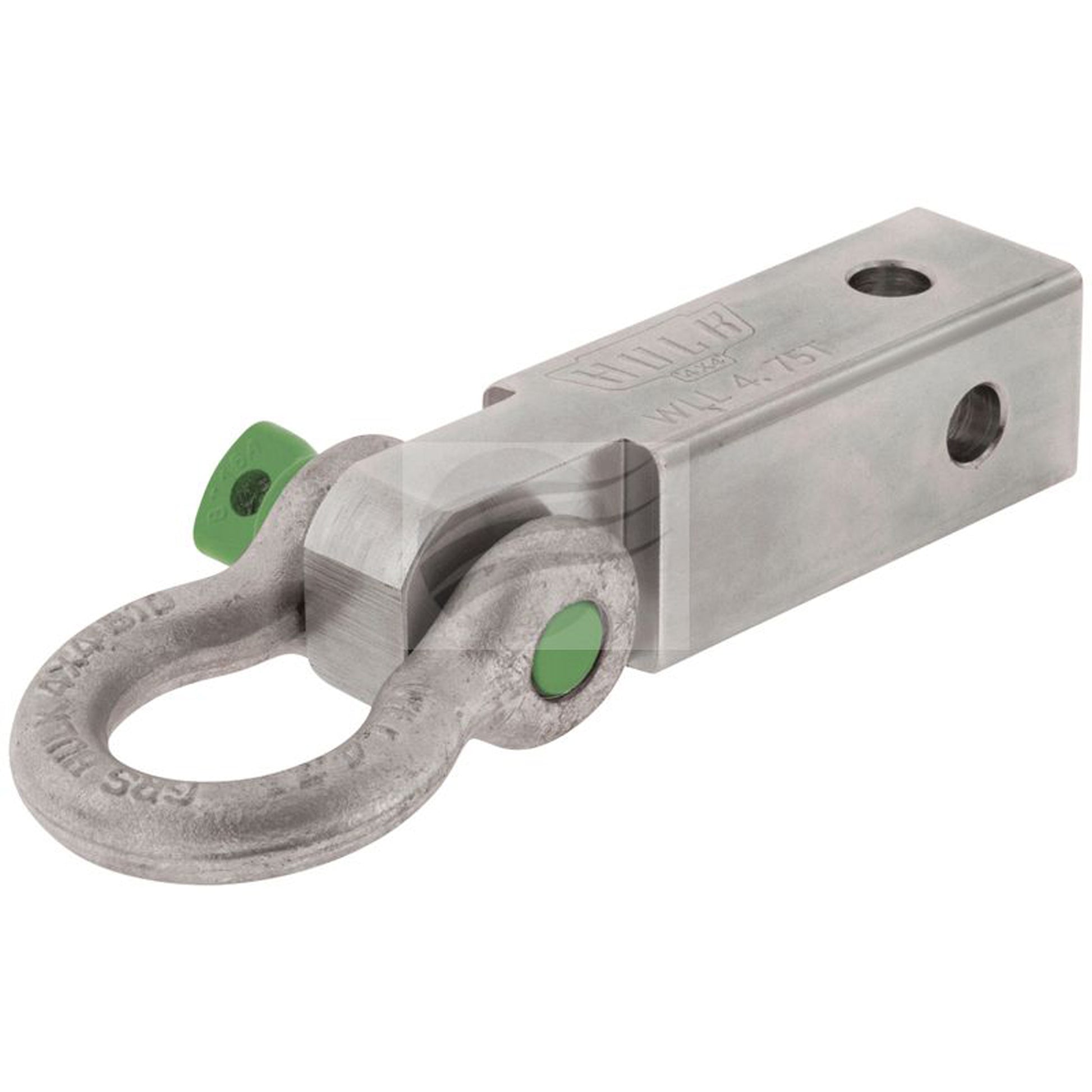 Image of RECOVERY HITCH 185mm W/BOW SHACKLE GALVANIZED 4 HOLES
