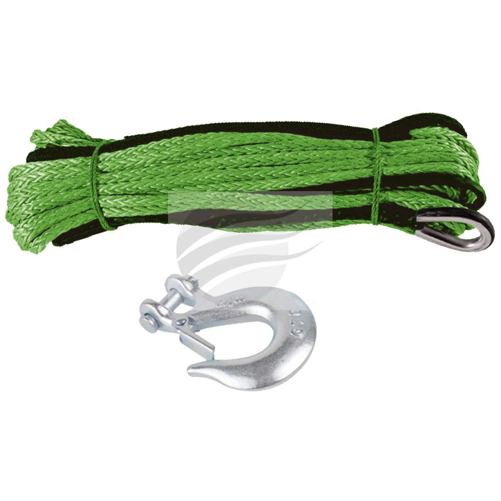 Image of HULK DYNEEMA SK75 ROPE 9.5mm x 30m GREEN T/S 9500lbs WINCH