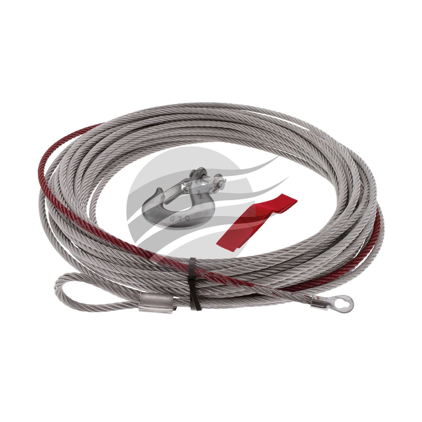 Image of HULK STEEL WINCH CABLE REPLACEMENT T/S 9500lb 8.33mm x 28m GALVIN
