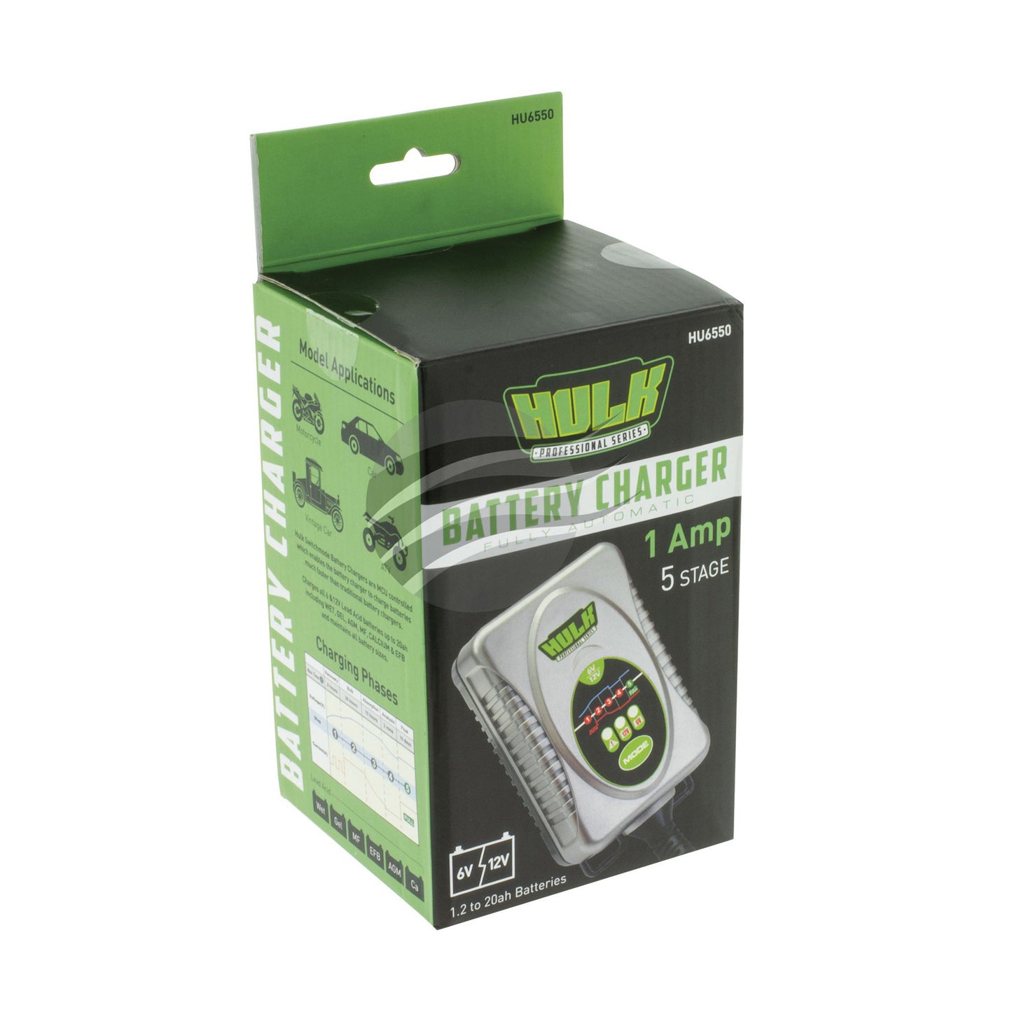 HULK HU6550 Trickle Battery Charger 5 Stage