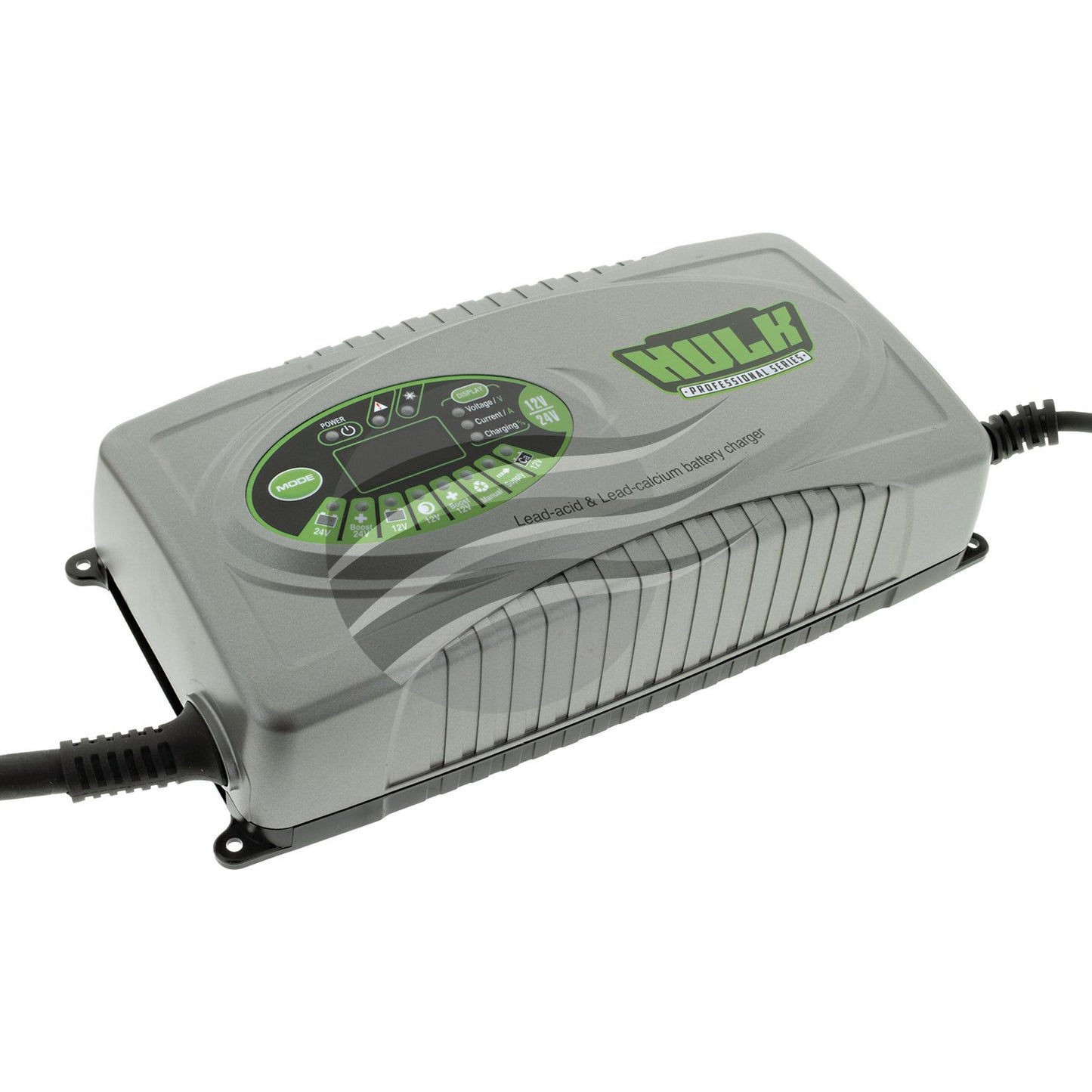 HULK HU6558 Battery Charger 12/24V 9 Stage 25Amp Fully Automatic, Boost