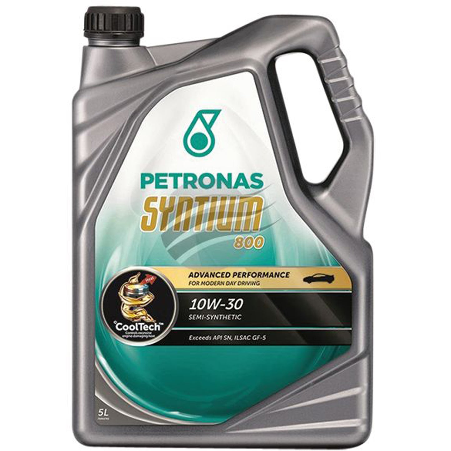 Image of Petronas 70140M12MY 5 Ltr 10W-30 SYNTIUM 800 SN GF-5 ENGINE OIL BOTTLE